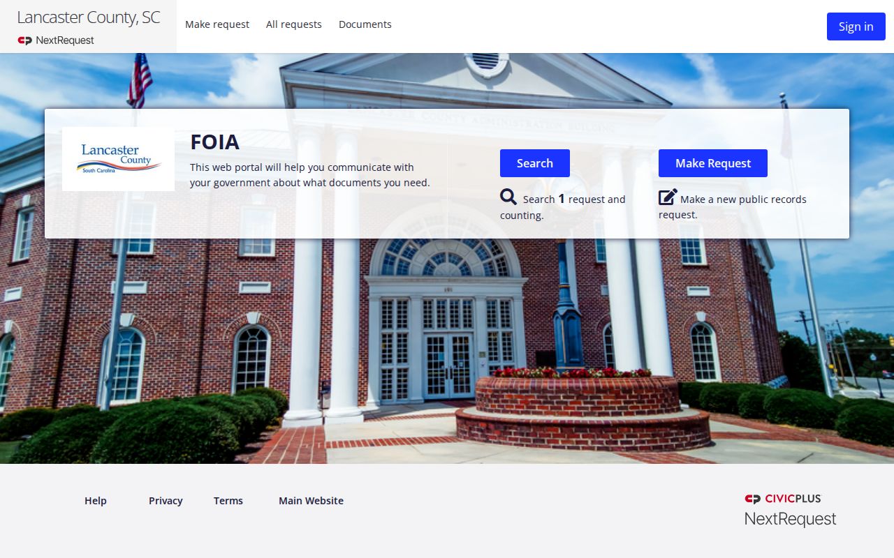 Lancaster County same-day release record request portal